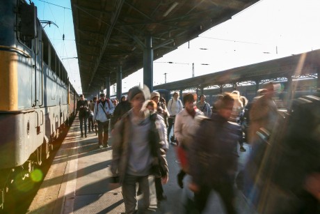 Budapest-Keleti pályaudvar utasok