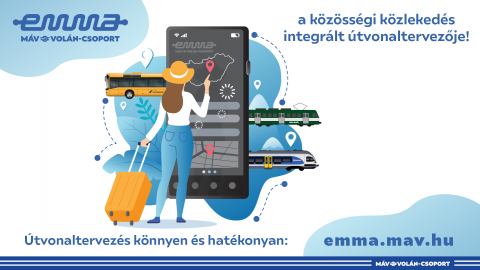 Megérkezett EMMA - a MÁV-VOLÁN-csoport utazástervezője