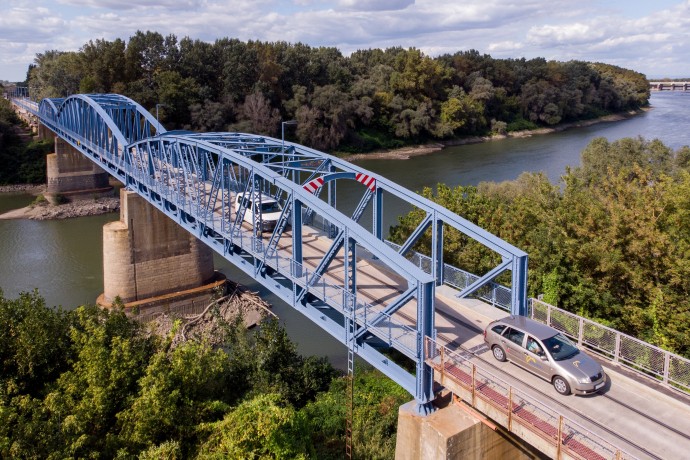 Kiskörei Tisza-híd (Fotó: MTI)