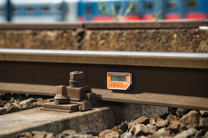 Sínhőmérséklet a Keleti pályaudvaron