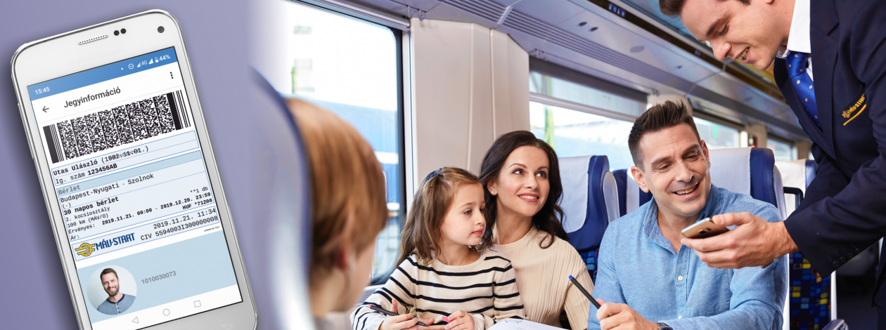 MÁV app bérletértékesítés