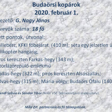 Budaörsi kopárok, Csillebérc-Budaörs MÁV VSC túra. 2020. február 1.