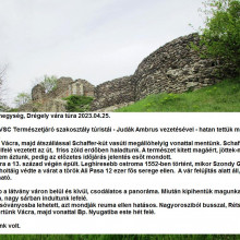 2023-04-25 Drégely-vára VSC-túra. Túraleírás és Fotók: Vendl Szilvia