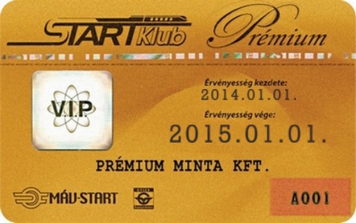 Start Klub Premium Card Mav Csoport