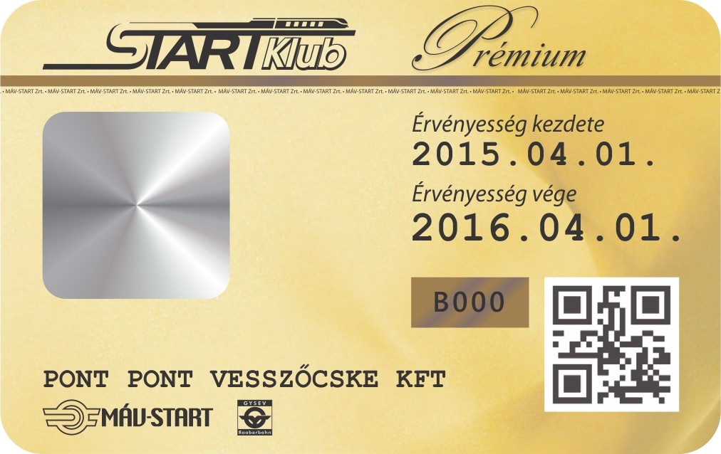 Start Klub Premium Dijmentes Utazas Egy Even At Mav Csoport