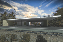 A megújuló Zánkafürdő vasútállomás terve