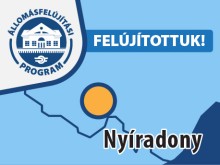 Nyíradony állomás felújítása