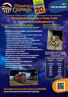 Tram-train műhely - Múzeumok éjszakája