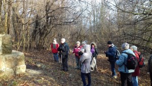 Kossuth Lajos emlékműve előtt áll a csapat. 2020.01.04. Normafa-Budakeszi VSC túra. Fotó: Sándor Tibor