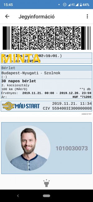 Bérletminta