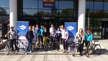 MÁV VSC Kerékpáros szakosztály tagjainak egy csoportja