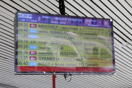 Budapest-Déli pályaudvar LCD kijelző 01