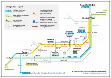 Pótlóbuszok útvonalai - kattintásra a kép megnő