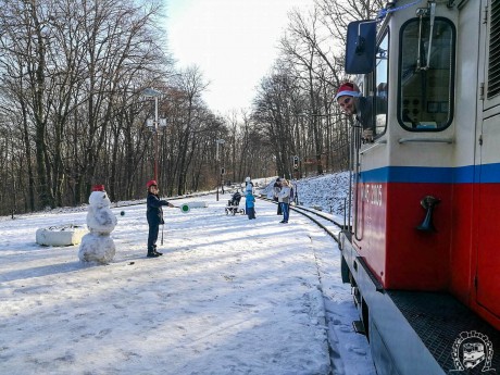 Gyermekvasút télen Gyermekvasút télen