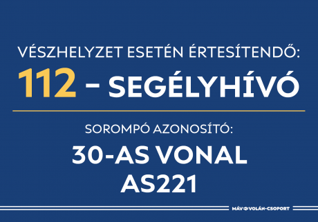 A vasúttársaság Pest vármegyében az év második felében 280 helyszínen figyelmeztető táblát helyez ki
