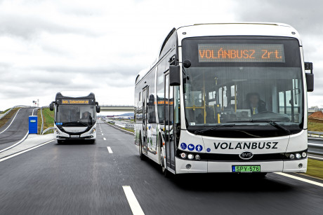 A Volánbusz flottájában egyre több elektromos jármű áll forgalomba országszerte