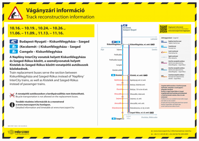 Közlekedési rend október 16-tól november 16-ig