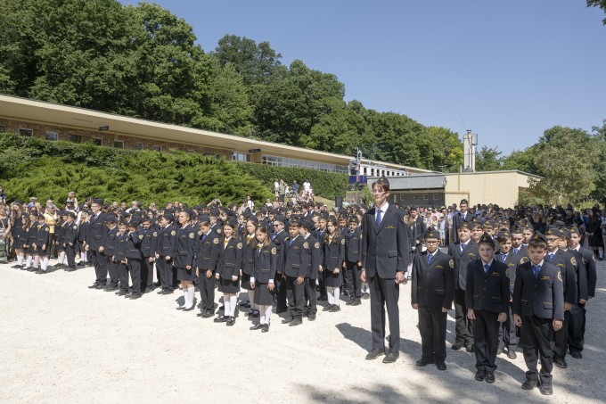 155 ifjú gyermekvasutas sorakozott fel a fogadalomtételre Hűvösvölgyben.