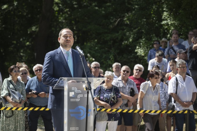 Hegyi Zsolt, a MÁV vezérigazgatója maga is gyermekvasutasként kezdte pályafutását.