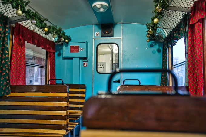 Karácsonyi kocsi utastere