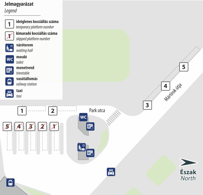 Keszthely, Autóbusz-állomás idieglenes kocsiállásai Keszthely, Autóbusz-állomás idieglenes kocsiállásai