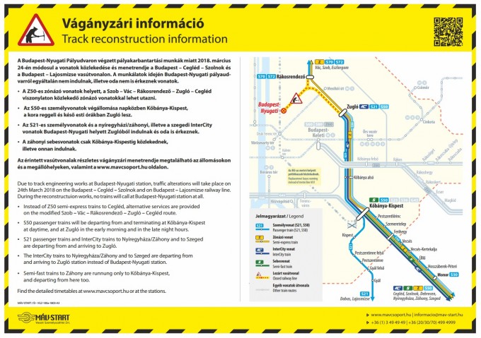 Utastájékoztatási térkép - 100-as, 140-es és 142-es vonal (rákattintással nagyítható)