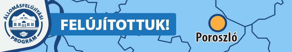 Poroszló állomás felújítása