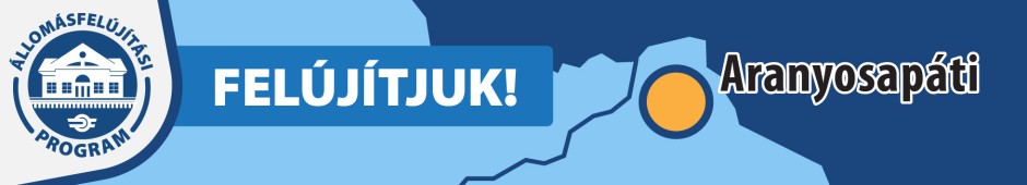 Aranyosapáti megálló felújítása