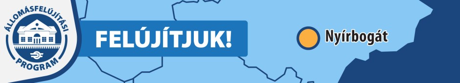 Nyírbogát megálló felújítás