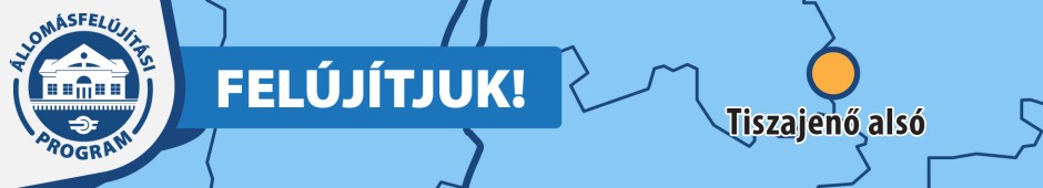 Tiszajenő alsó megálló felújítása