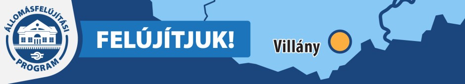 Villány vasútállomás felújítása