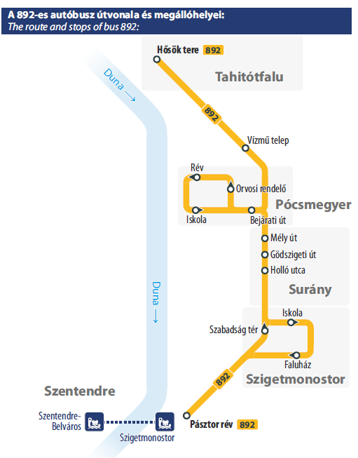 Menetrendi változás a Szentendrei-szigeten március 9-étől