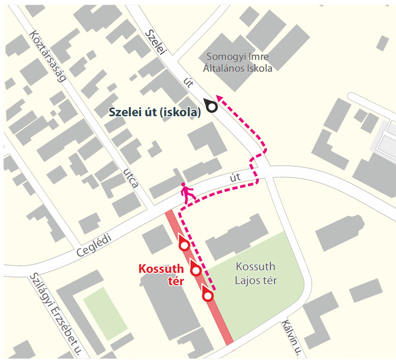 Május 23-án és 24-én ideiglenes forgalmi változás Abonyban
