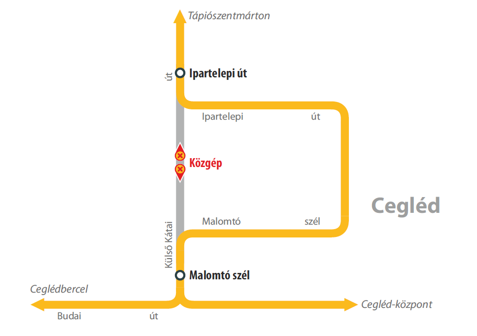 2025. november 2-ától ideiglenes forgalmi változás Cegléden 2025. november 2-ától ideiglenes forgalmi változás Cegléden