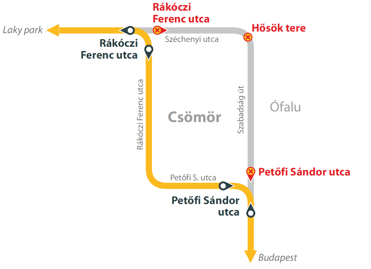 Ideiglenes forgalmi változás Csömörön június 7-én