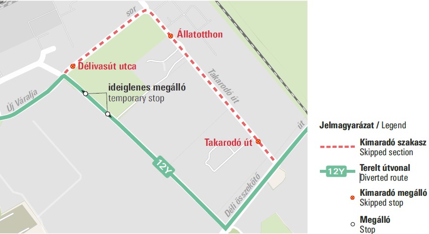 2025. július 21-étől terelés rendezvény miatt