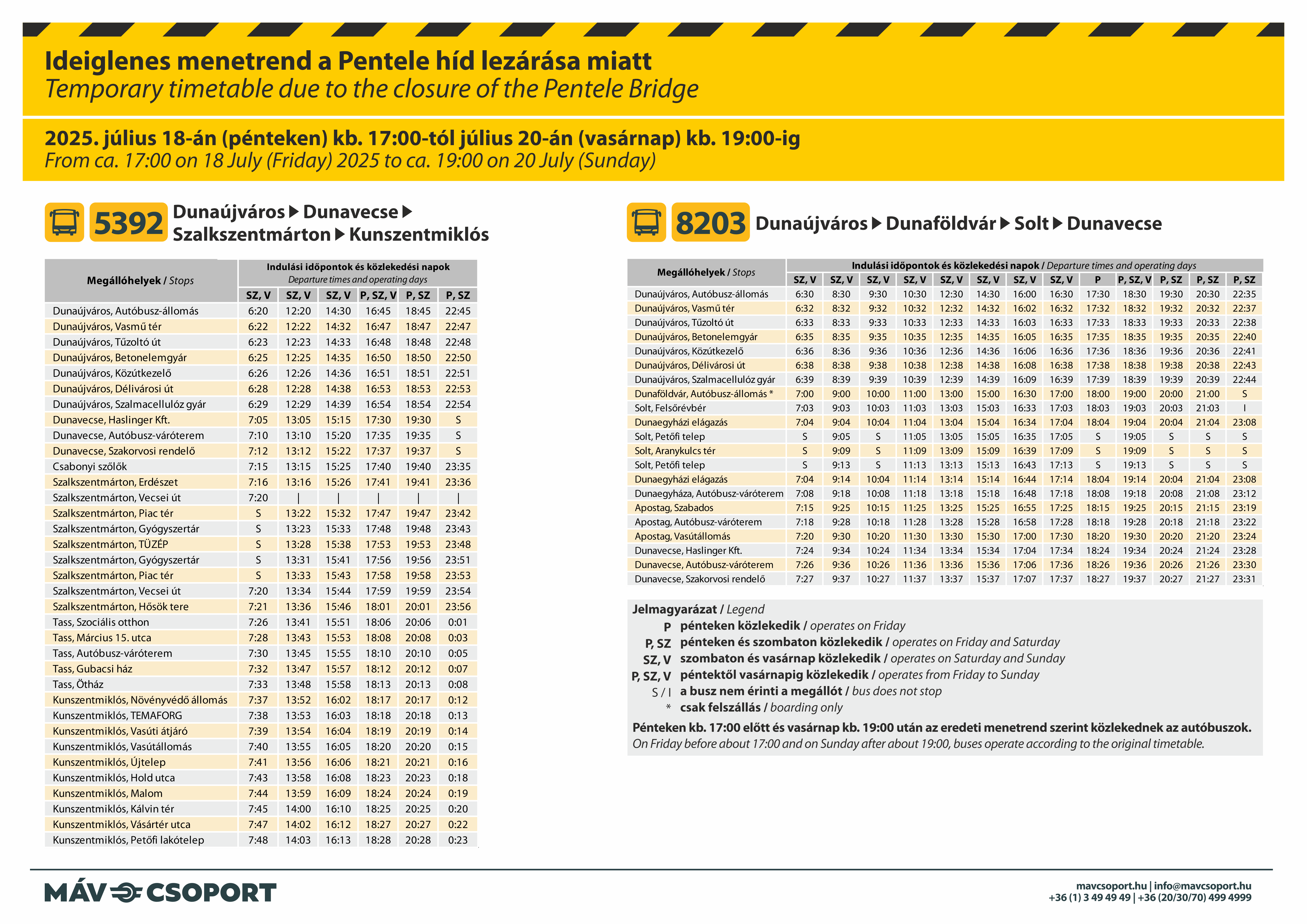 menetrend_5392_es_8203_kozos_megalloiba_forgalmi_valtozas_pentele_hid_lezarasa