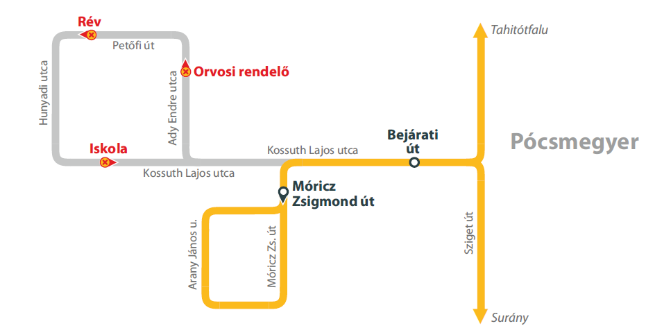 Ideiglenes forgalmi változás Pócsmegyeren és Surányban december 5-étől