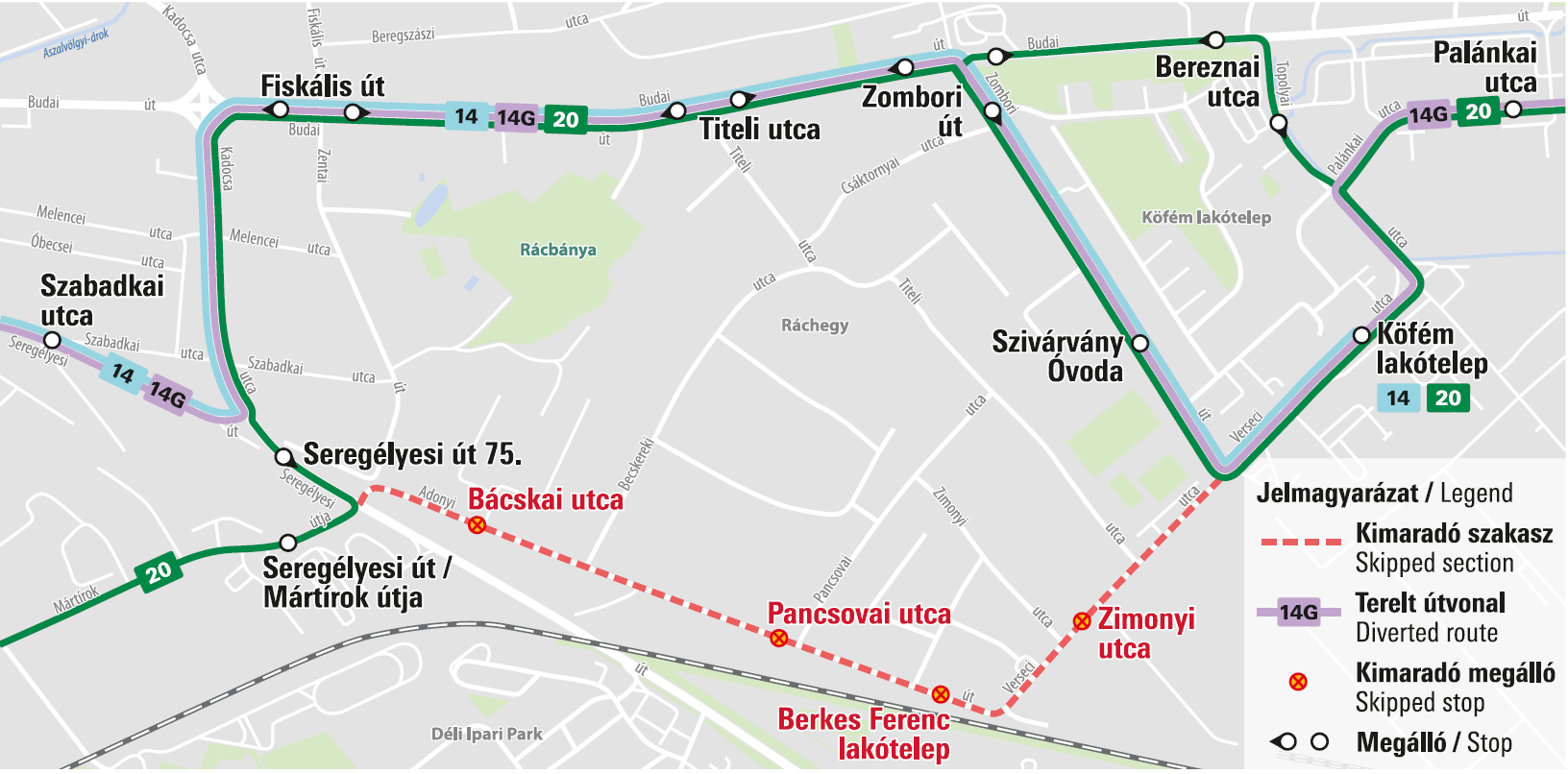 Ideiglenes forgalmi változás október 26-ától Székesfehérváron